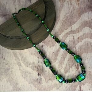 Glass bead handmade necklace